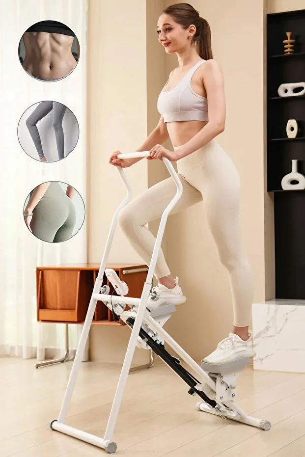 Katlanabilir Dikey Tırmanma Egzersiz Aleti - Merdiven Tırmanma Kondisyon Aleti